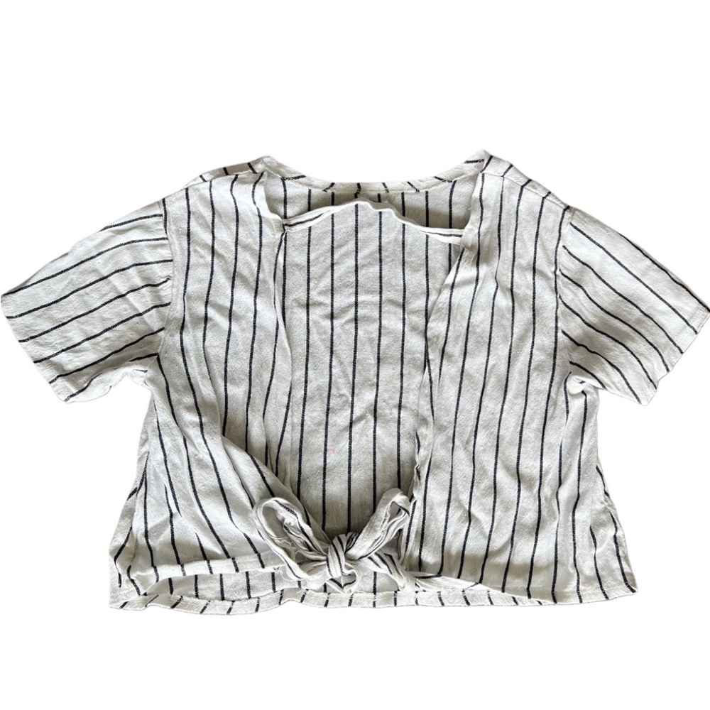 Billabong Striped Tie Backless Top